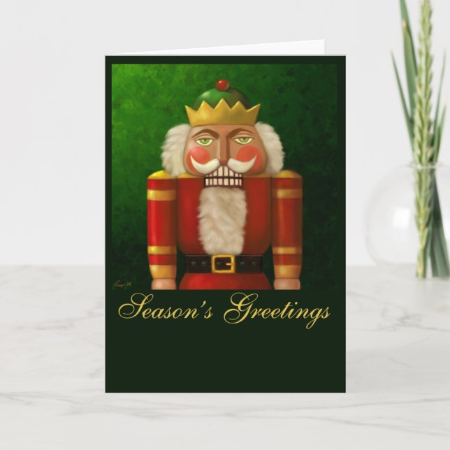 Traditional Nutcracker Greeting Card (Front)