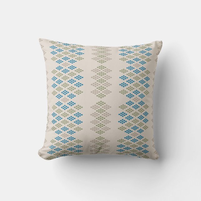 Traditional Ogee Motif Throw Pillow  (Front)