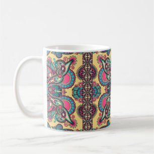 Traditional ornamental floral paisley bandanna. Yo Coffee Mug