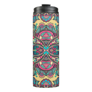 Traditional ornamental floral paisley bandanna. Yo Thermal Tumbler