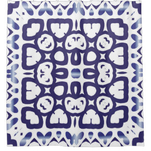 Traditional ornate portuguese azulejo. Vintage sea
