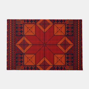 Traditional Palestine Embroidery tatreez Pattern   Doormat
