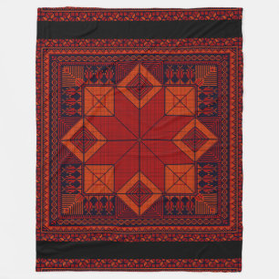 traditional Palestine Embroidery tatreez Pattern  Fleece Blanket