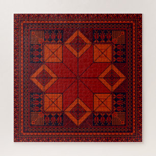 traditional Palestine Embroidery Tatreez Pattern  Jigsaw Puzzle