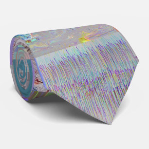 Traditional Patchwork Geometric Glitch Mosaic Tie