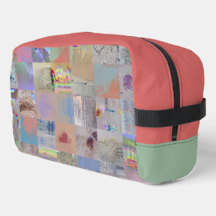 Traditional Patchwork Geometric Toiletry Bag