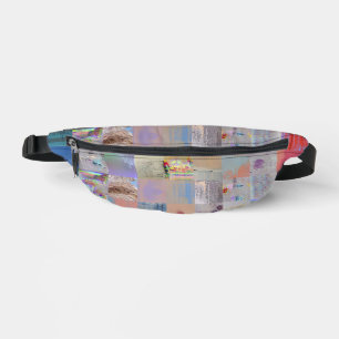 Traditional Patchwork Geometric Waist Bag