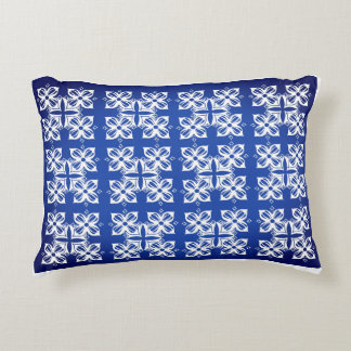 Traditional Pattern Accented Cotton Pillow