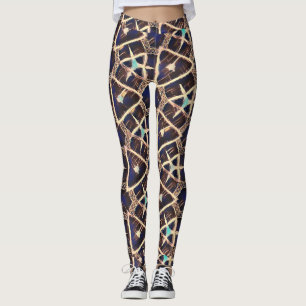 traditional pattern leggings