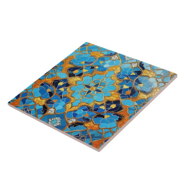 Traditional Persian Traditional Ornamental Art 7 Tile (Side)