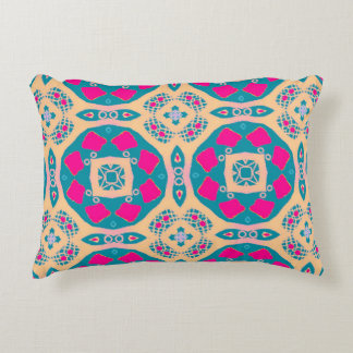 Traditional, Peruvian patchwork, tile pattern Accent Pillow