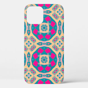 Traditional, Peruvian patchwork, tile pattern iPhone 12 Case