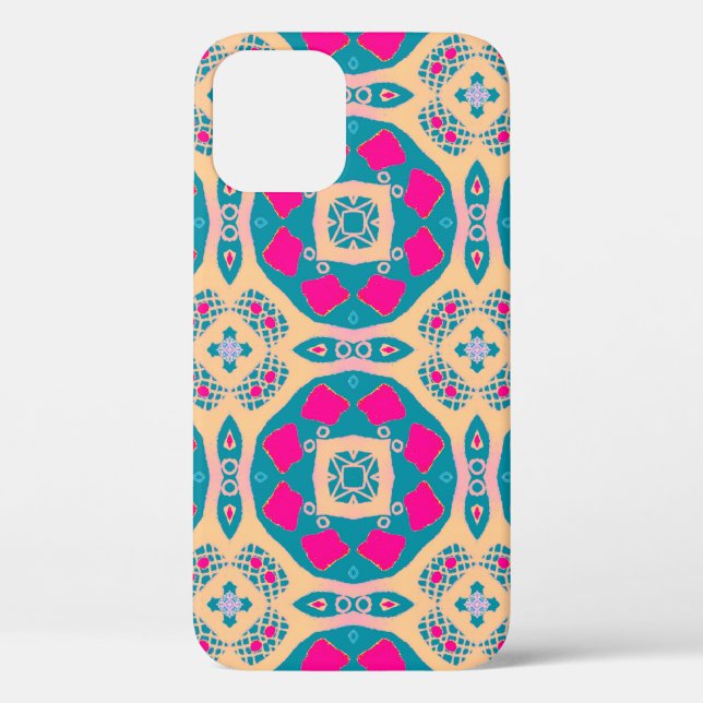 Traditional, Peruvian patchwork, tile pattern Case-Mate iPhone Case (Back)