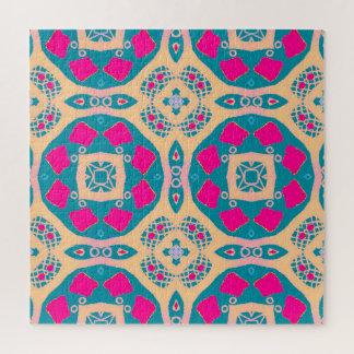 Traditional, Peruvian patchwork, tile pattern Jigsaw Puzzle