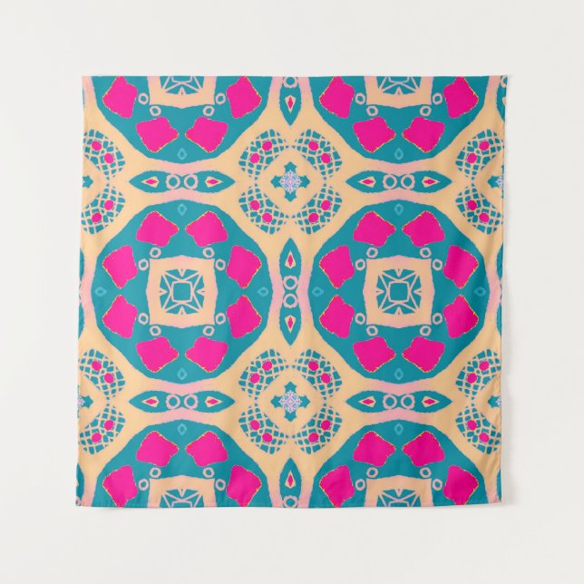 Traditional, Peruvian patchwork, tile pattern Tapestry (Front)