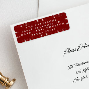 Traditional Plaid Cozy Cabin Deep Red Christmas