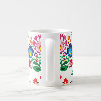 Traditional Polish floral folk embroidery pattern Coffee Mug