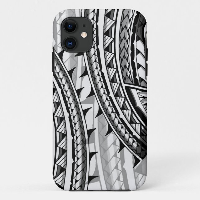 Traditional Polynesian tribal design/tattoo Case-Mate iPhone Case (Back)