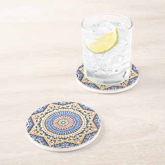 Traditional Portuguese Azulejo Tile Pattern Coaster