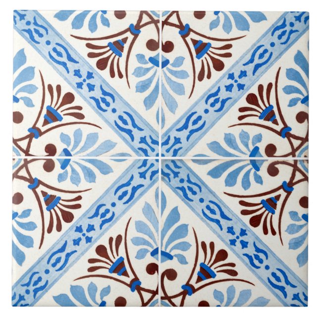 Traditional Portuguese glazed  Tile (Front)