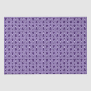 Traditional Purple Christmas Trees & Reindeer Tissue Paper