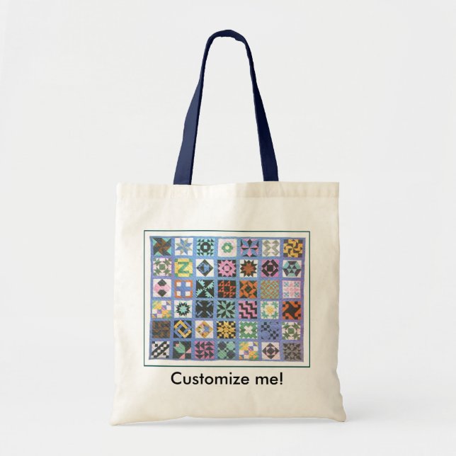 "Traditional Quilt #2" Tote Bag (Front)