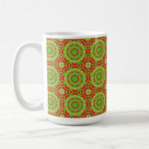 Traditional Red And Green Holiday Season Coffee Mug