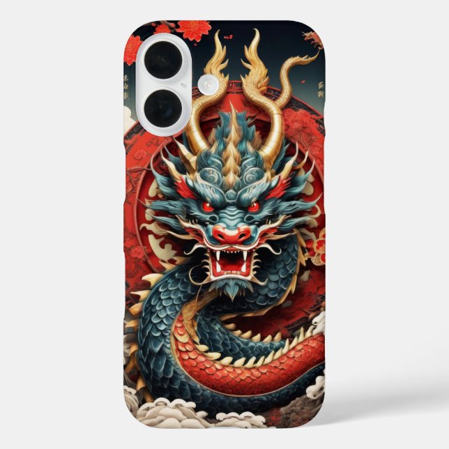 Traditional red chinese dragon cover (Back)