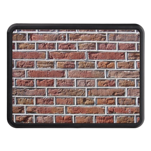 Traditional Red Dutch Brickwork Pointing Trailer Hitch Cover (Front)