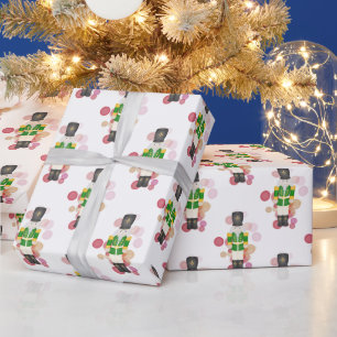 Traditional Red & Green Christmas Nutcracker Wrapping Paper