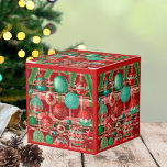 Traditional Red Green Plaid Holiday Favor Box<br><div class="desc">Enhance your holiday celebrations with the "Traditional Red and Green Plaid Holiday" design, perfect for adding a festive touch to your home and gifts. This classic design features beautifully illustrated ornaments against a timeless plaid background, making it ideal for wrapping paper, cocktail napkins, gift bags, paper plates, and home decor...</div>