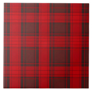 Traditional Red Plaid Tartan Modern Collection Tile