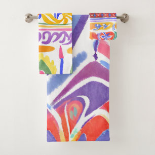 traditional Romanian decor Bath Towel Set