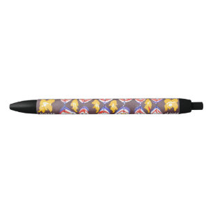 traditional Romanian decor Black Ink Pen