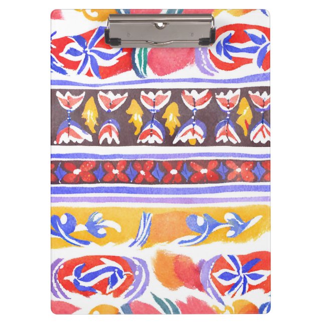 traditional Romanian decor Clipboard (Front)