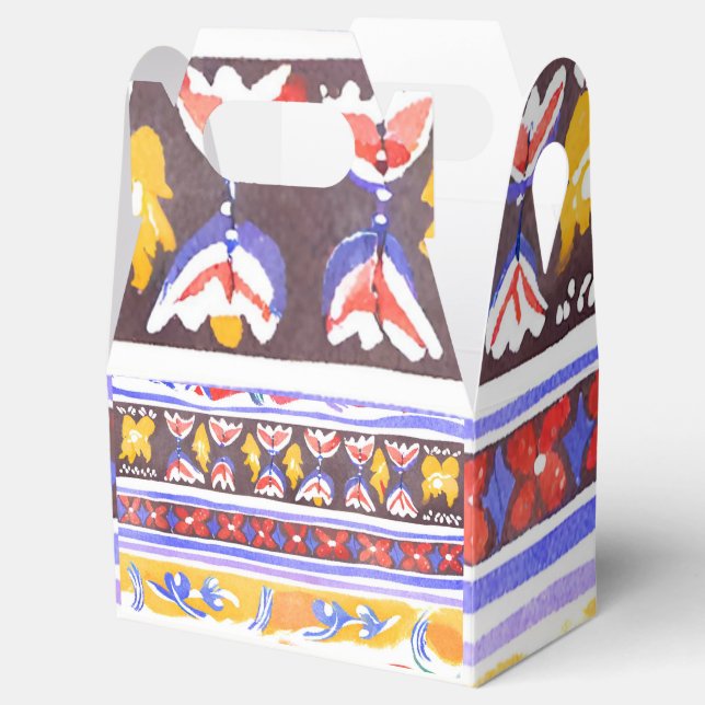 traditional Romanian decor Favor Box (Opened)