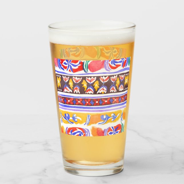 traditional Romanian decor Glass (Front Filled)