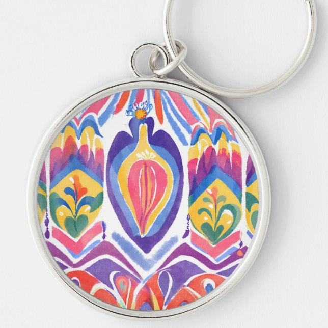 traditional Romanian decor Keychain (Front)