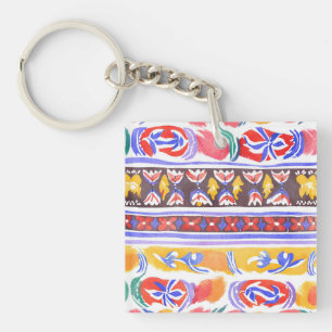 traditional Romanian decor Keychain