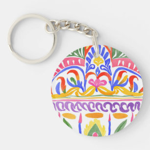 traditional Romanian decor Keychain