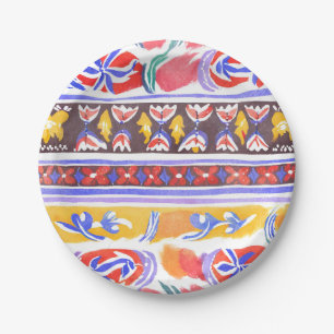 traditional Romanian decor Paper Plate