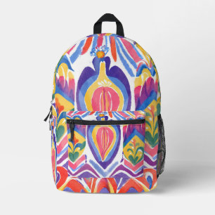 traditional Romanian decor Printed Backpack