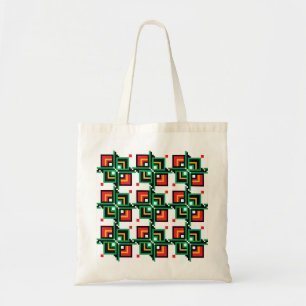 Traditional Romanian folk art knitted embroidery p Tote Bag