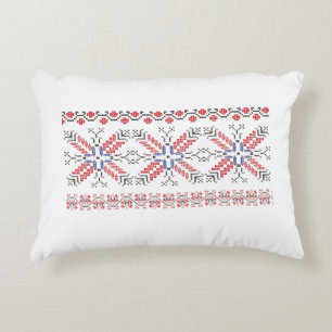 Traditional Romanian folk art motifs  Romania 2 Accent Pillow