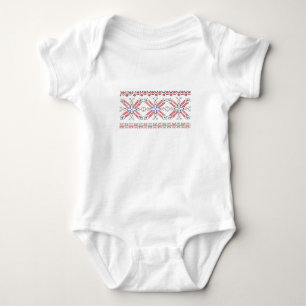 Traditional Romanian folk art motifs Romania 2 Baby Bodysuit