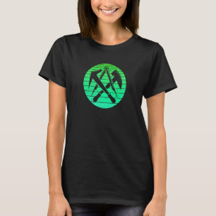 Traditional Roofers Guild Sign In Retro Style Gree T-Shirt