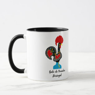 Traditional Rooster of Barcelos in black     Mug