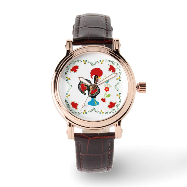 Traditional Rooster of Portugal Watch (Front)