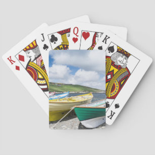 Traditional rowboats playing cards