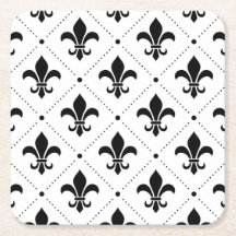 Traditional Royal Lily ornament Paper Coaster